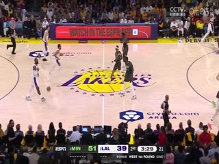 NBA季后赛森林狼VS湖人20250420